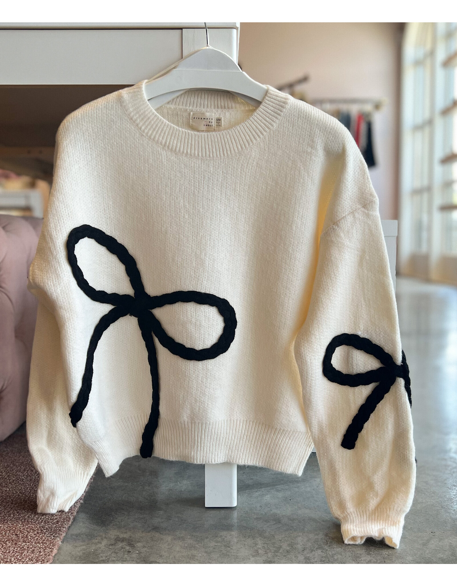 ZIGGY BOW DETAIL SWEATER