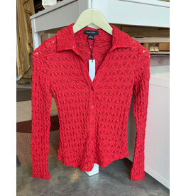 SANCTUARY DREAMGIRL LACE BUTTON UP TOP
