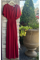 KOA FLOUNCE SLV JUMPSUIT