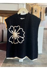 CALLAN FLORAL DETAIL SWEATER TOP