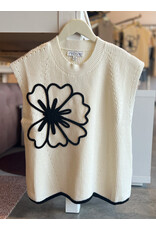 CALLAN FLORAL DETAIL SWEATER TOP