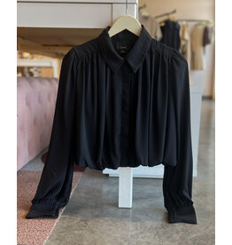 ZAIRE BUBBLE HEM CHIFFON TOP