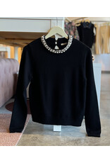PETER PEARL DETAIL SWEATER TOP