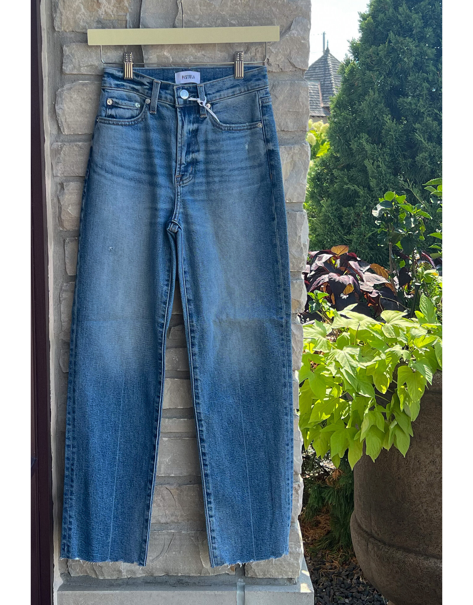 PISTOLA CHARLIE HIGH RISE STRAIGHT LEG DENIM