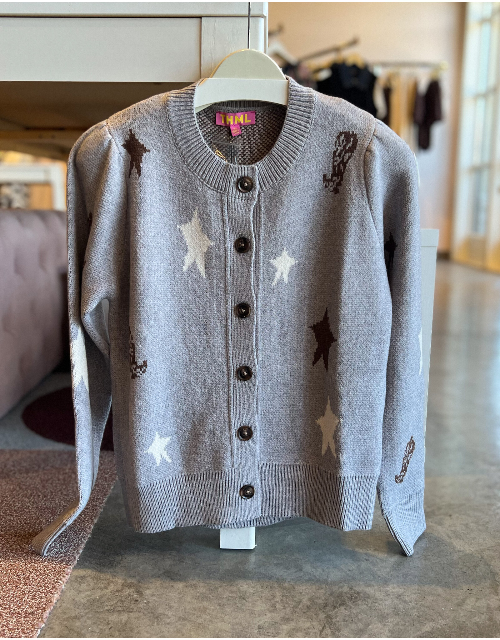 THML YANAI WESTERN THEMED CARDIGAN