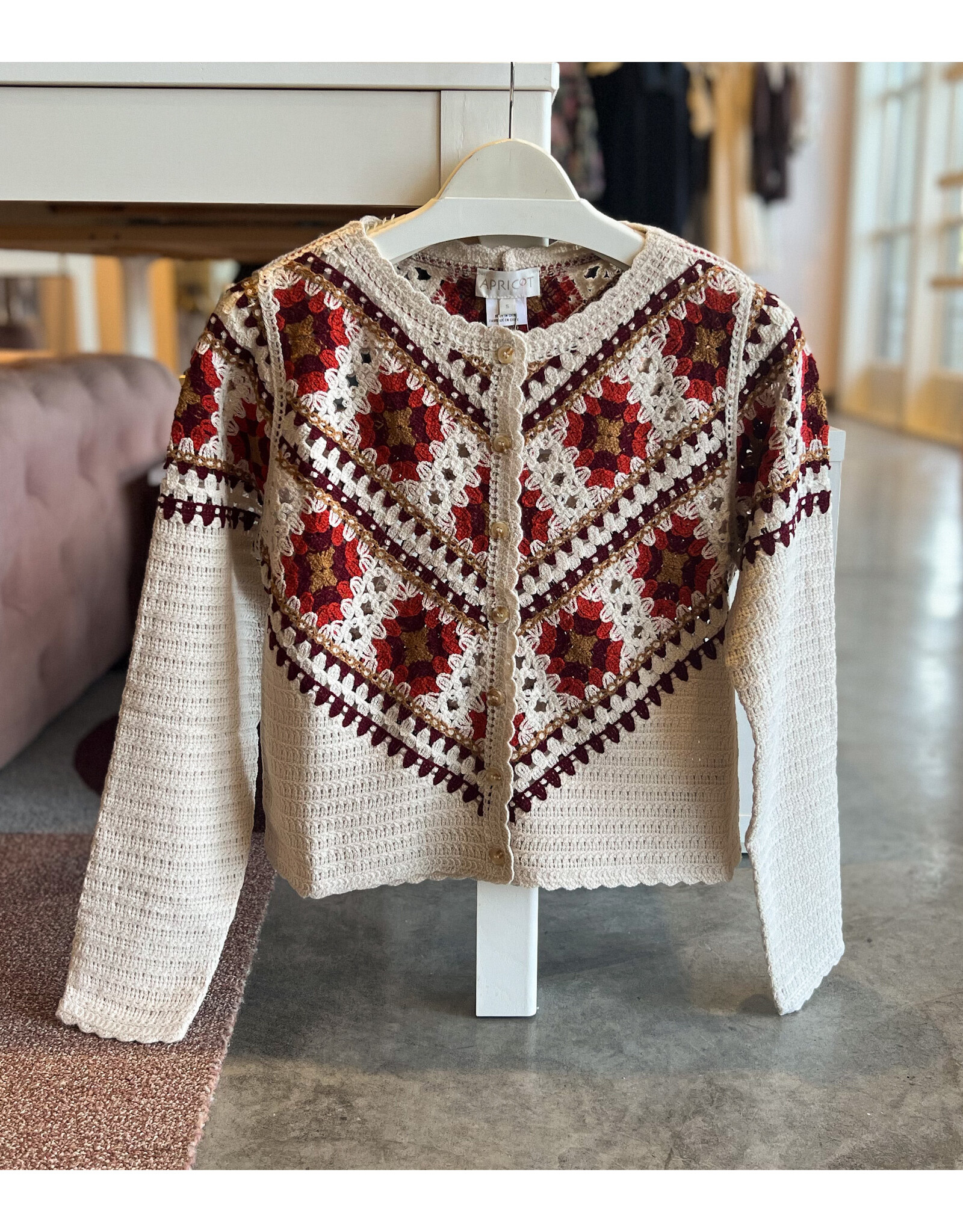DIELE CROCHET CARDIGAN
