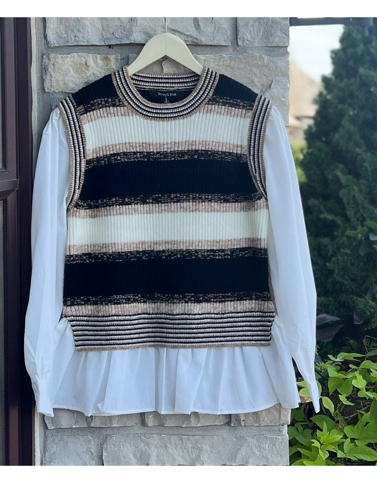 ELIO MULTI STRIPE TOP