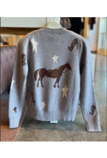 THML YANAI WESTERN THEMED CARDIGAN