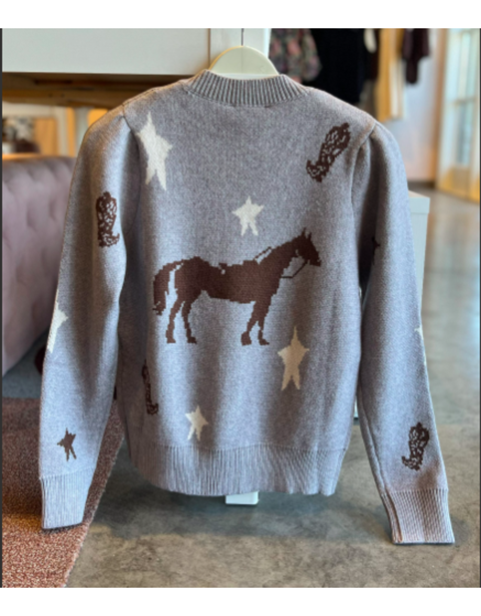 THML YANAI WESTERN THEMED CARDIGAN