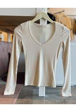 GENTLE FAWN PETRA V NECK  L/S TOP