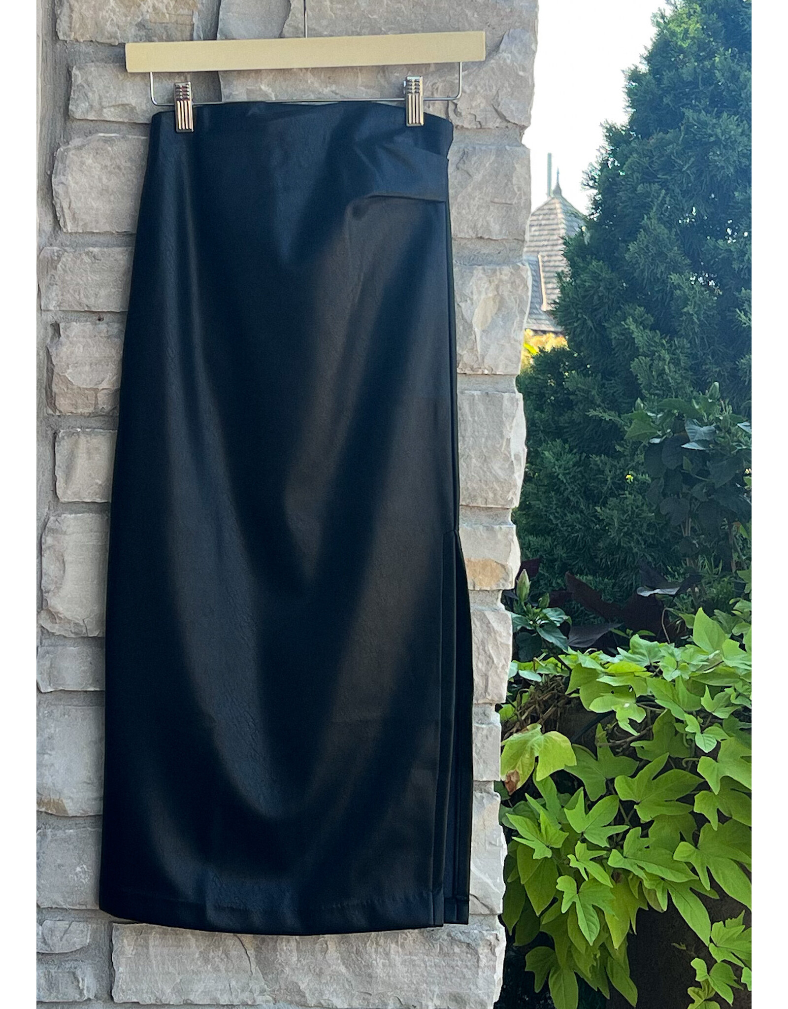 BISHOP + YOUNG COLETTE SIDE RUCHED MIDI SKIRT
