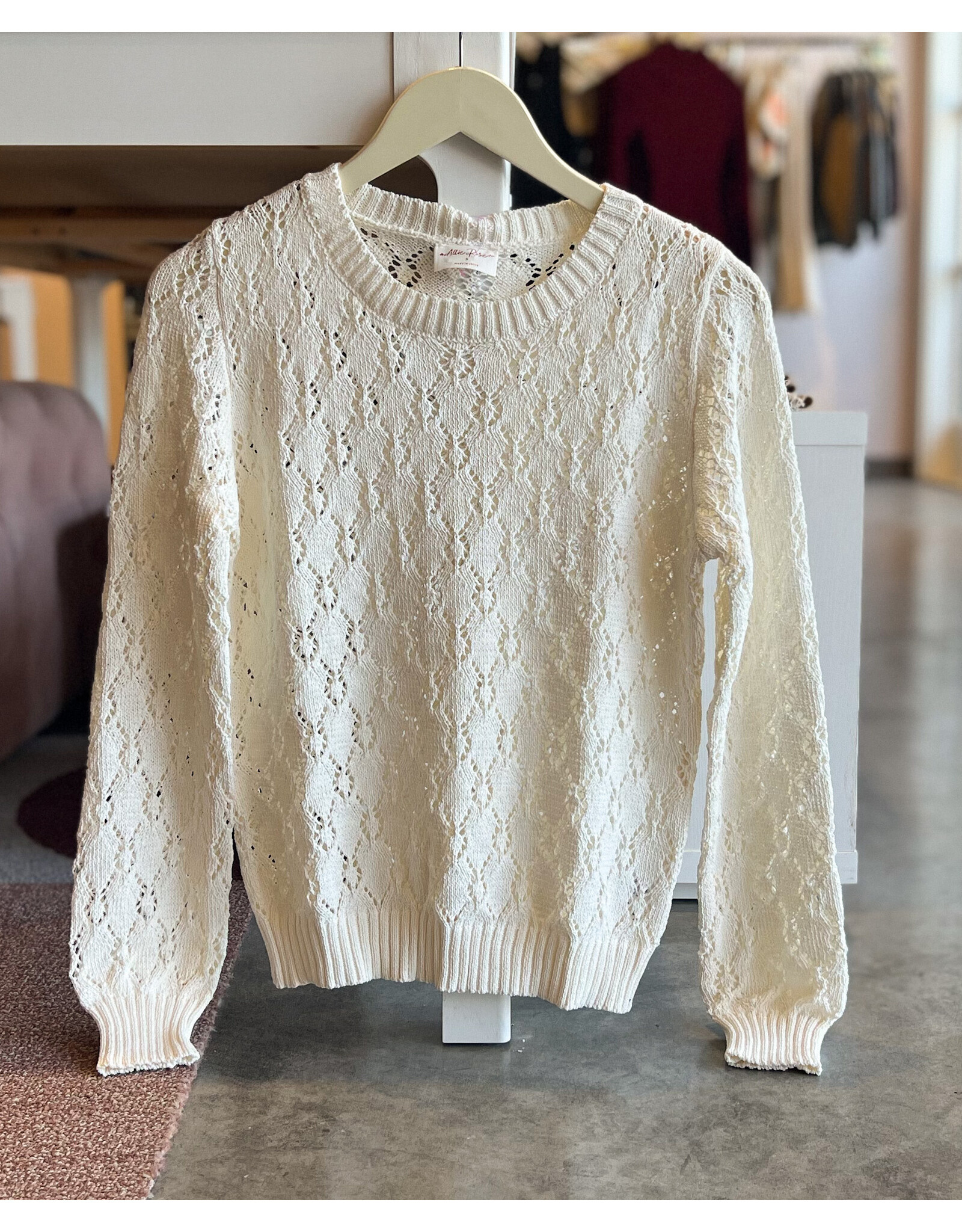 POSITANO POINTELLE SWEATER