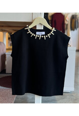 CALLUM PEARL TRIM TOP