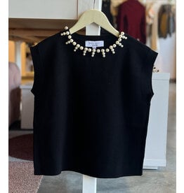 CALLUM PEARL TRIM TOP