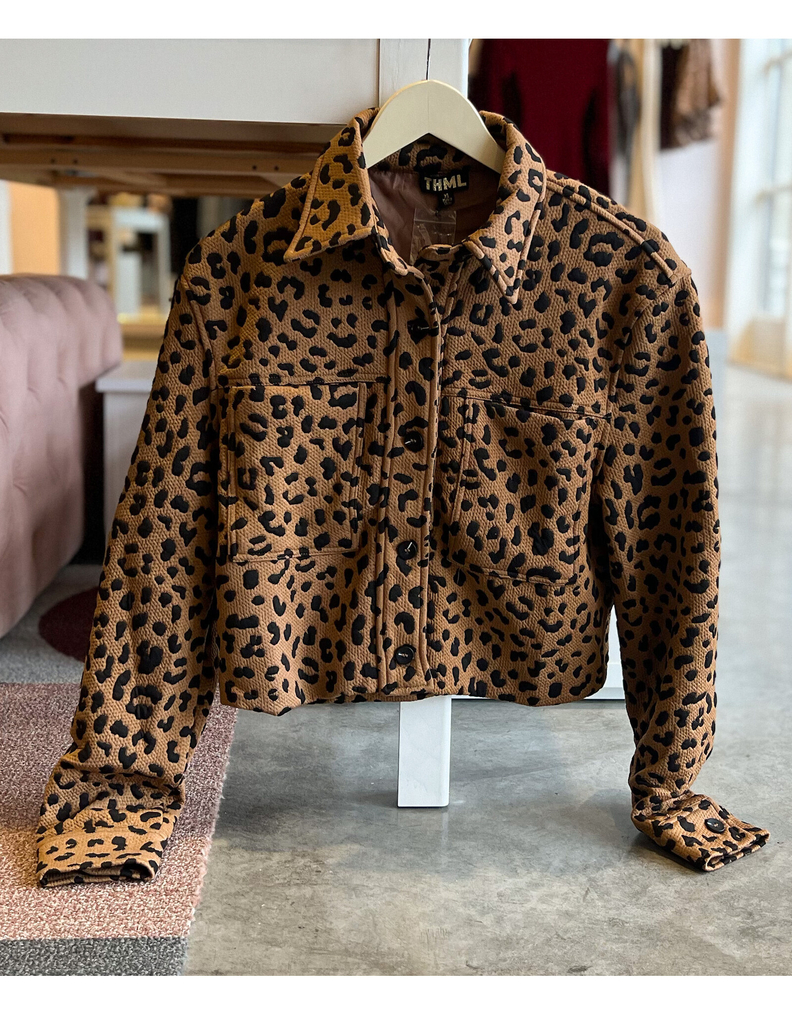 THML IDRA LEOPARD PRINT JACKET