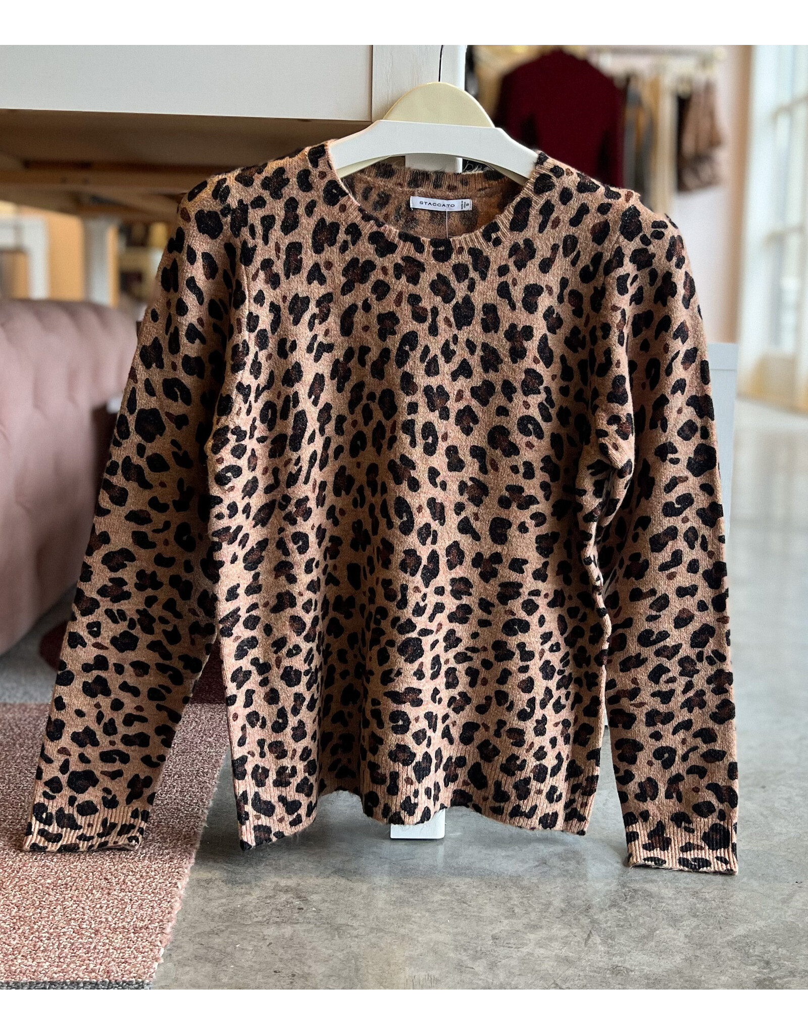 SIRVAT LEOPARD PRINT SWEATER