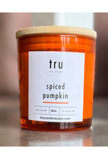 TRU CANDLE TRU CANDLE 8OZ ORANGE GLASS
