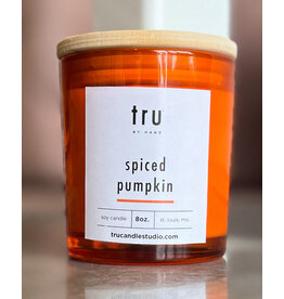 TRU CANDLE TRU CANDLE 8OZ ORANGE GLASS