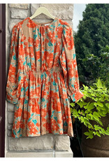 ZELDA FLORAL PRINT MINI DRESS