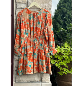 ZELDA FLORAL PRINT MINI DRESS