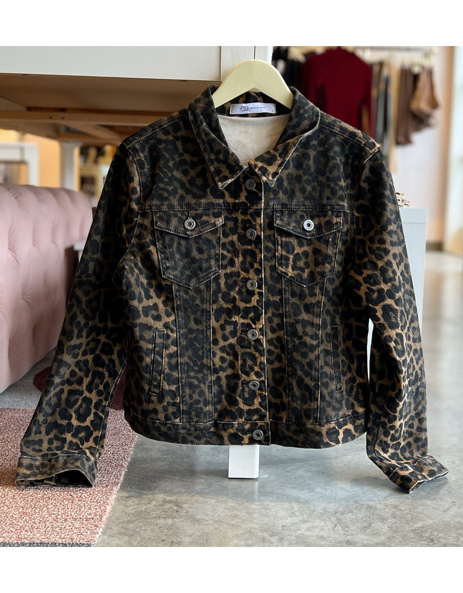 SAYER LEOPARD DENIM JACKET