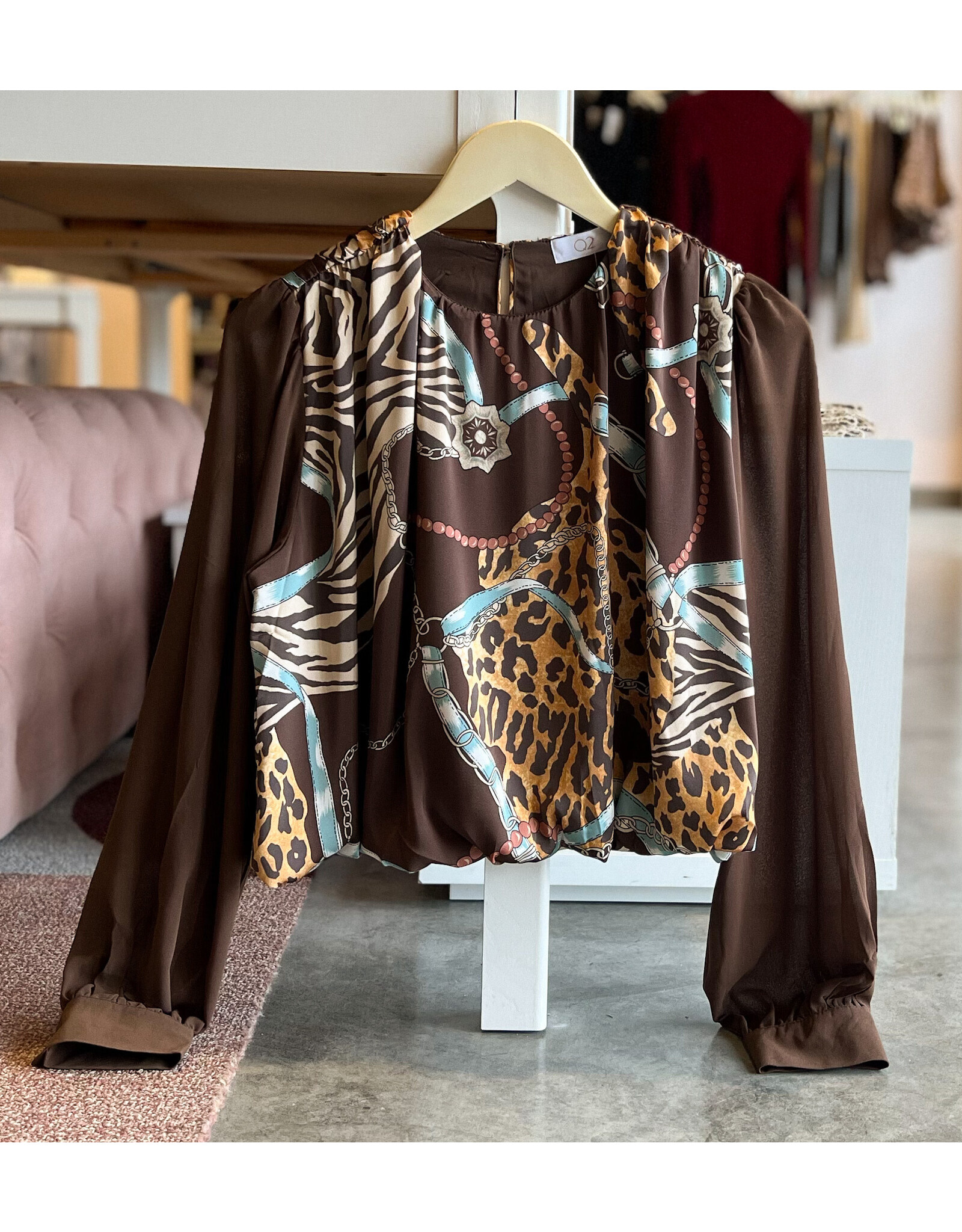 ZURI CHAIN PRINTED L/S TOP