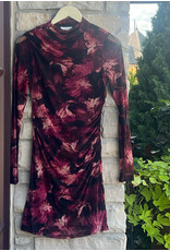 EMERIC PAINTBRUSH FLORAL MESH MIDI DRESS