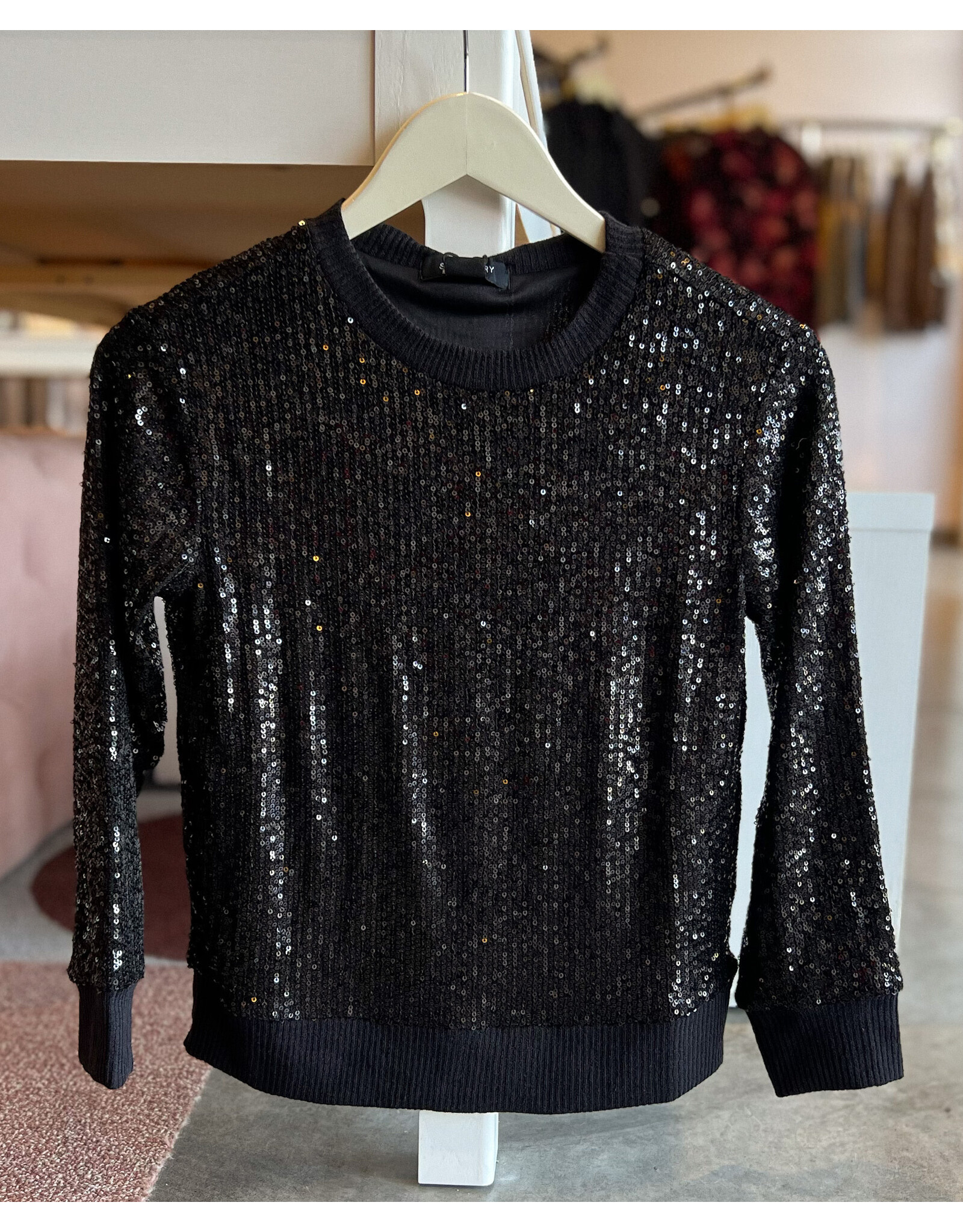 SANCTUARY SOJOURNER RELAXED SPARKLE POPOVER TOP