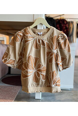 MALONE FLORAL DETAIL TOP
