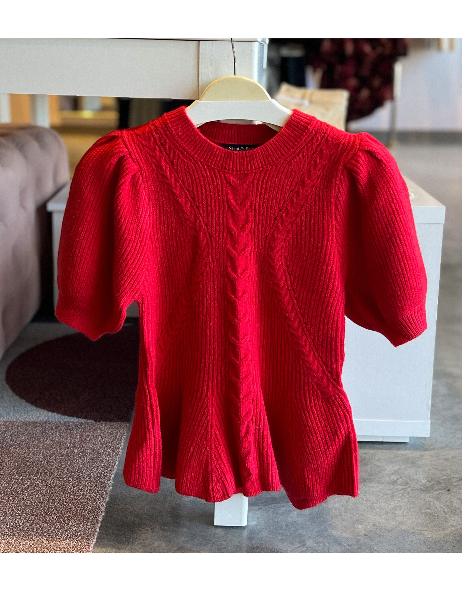 RUPIN FLARED PUFF SLEEVE TOP