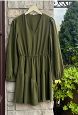 VITTORIA V NECK DRESS