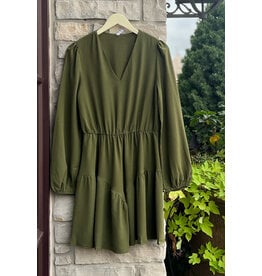 VITTORIA V NECK DRESS
