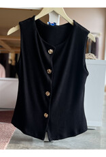 WESLEY GOLD BUTTONED VEST