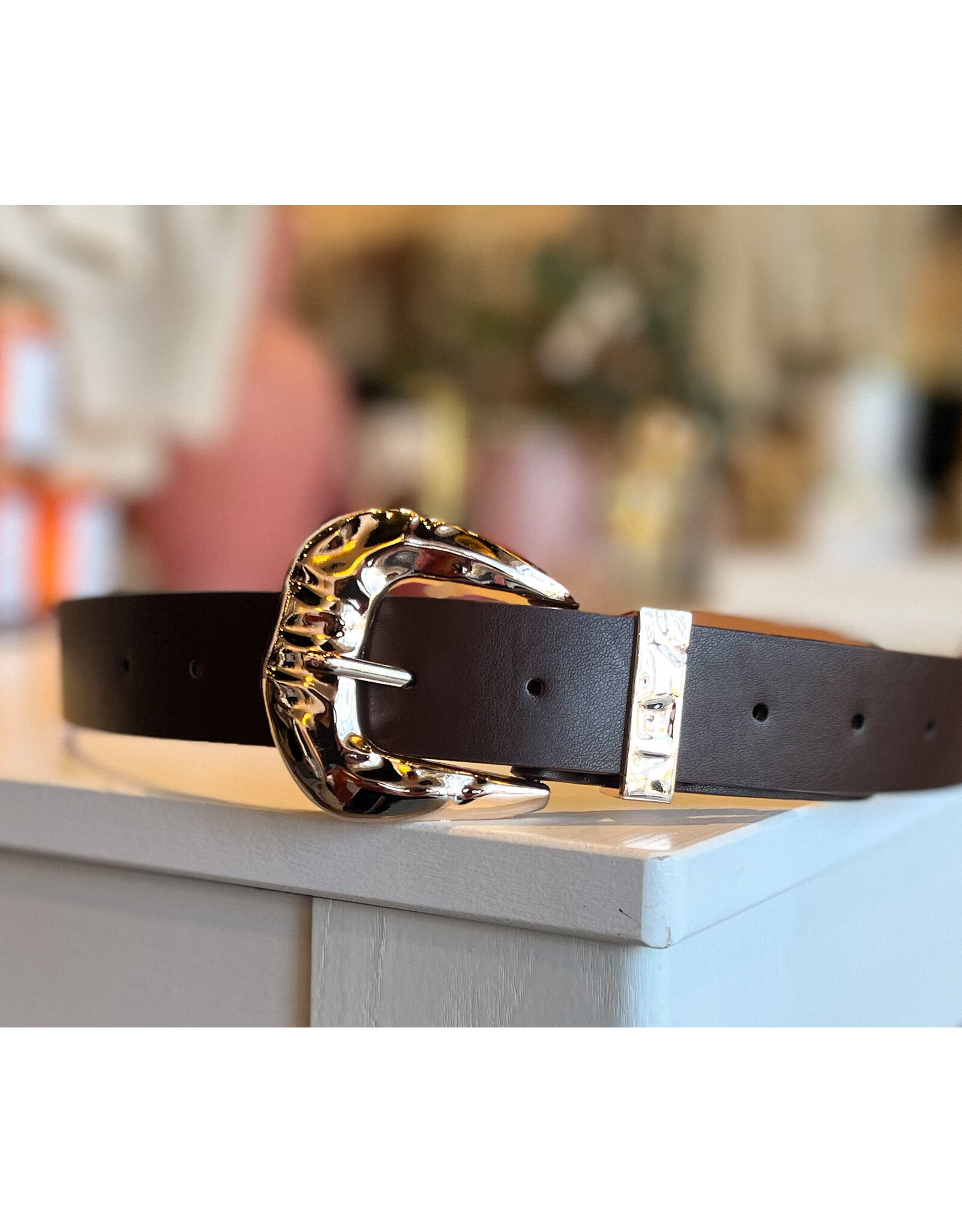 MARIUS FANNED TEXTURE BUCKLE BELT