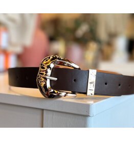 MARIUS FANNED TEXTURE BUCKLE BELT