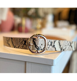 AARAV SNAKESKIN BELT