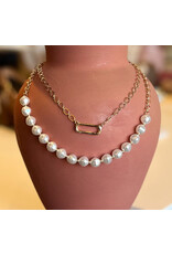 RYE CLIP PENDANT PEARL NECKLACE