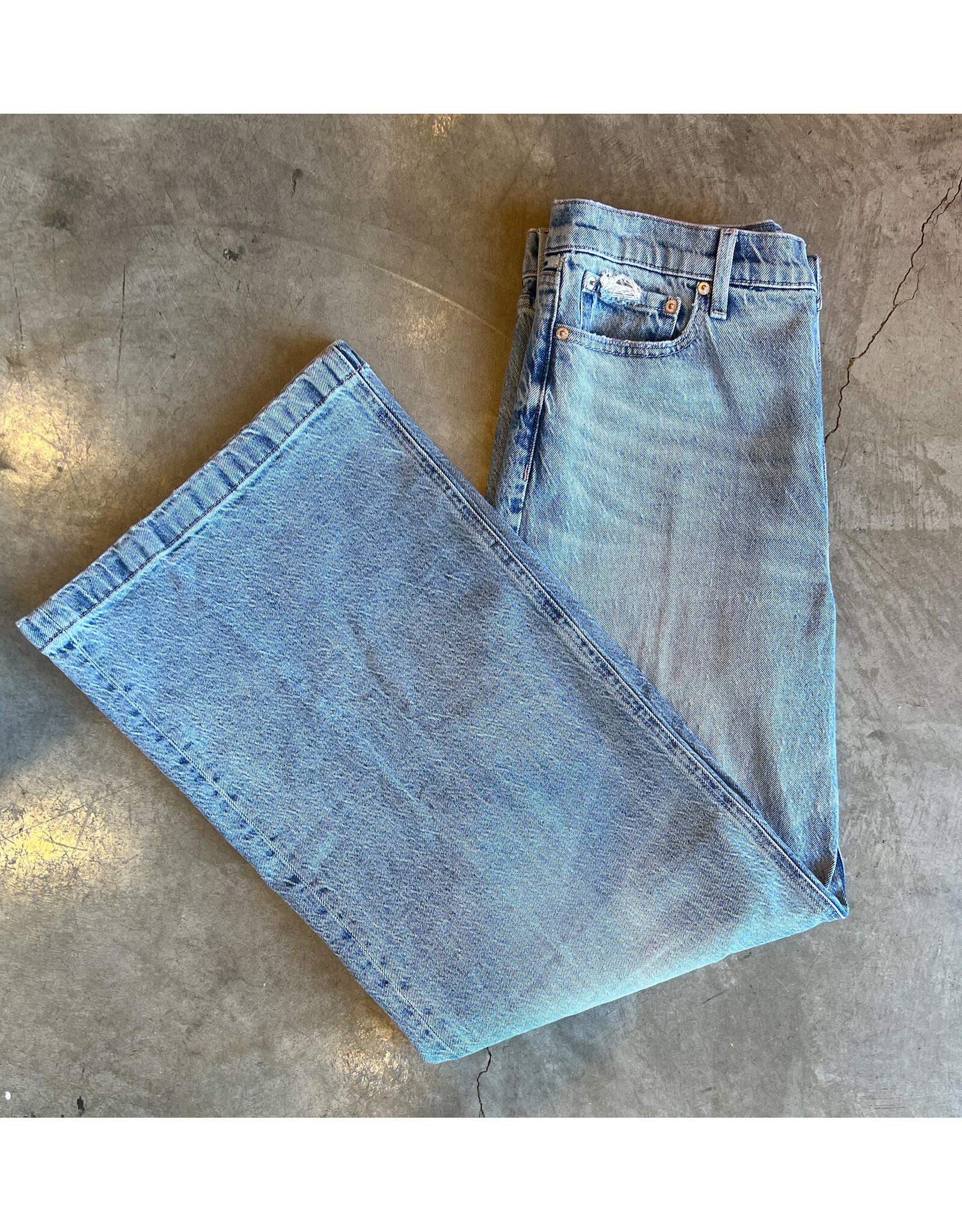 PISTOLA LANA CROP DENIM