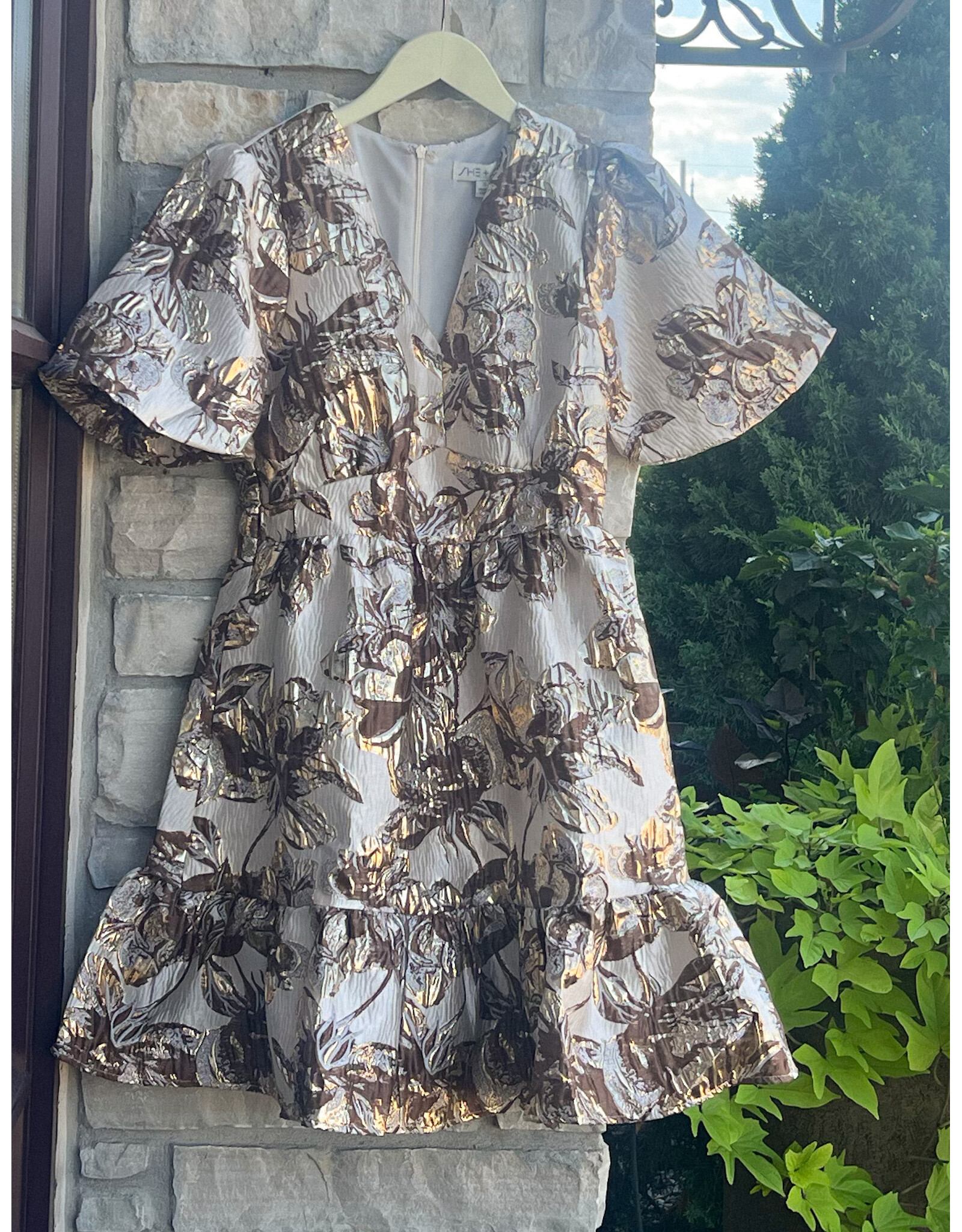 HARLEM S/S JACQUARD DRESS