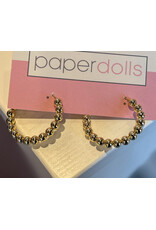 THEIA BEADED HOOPS