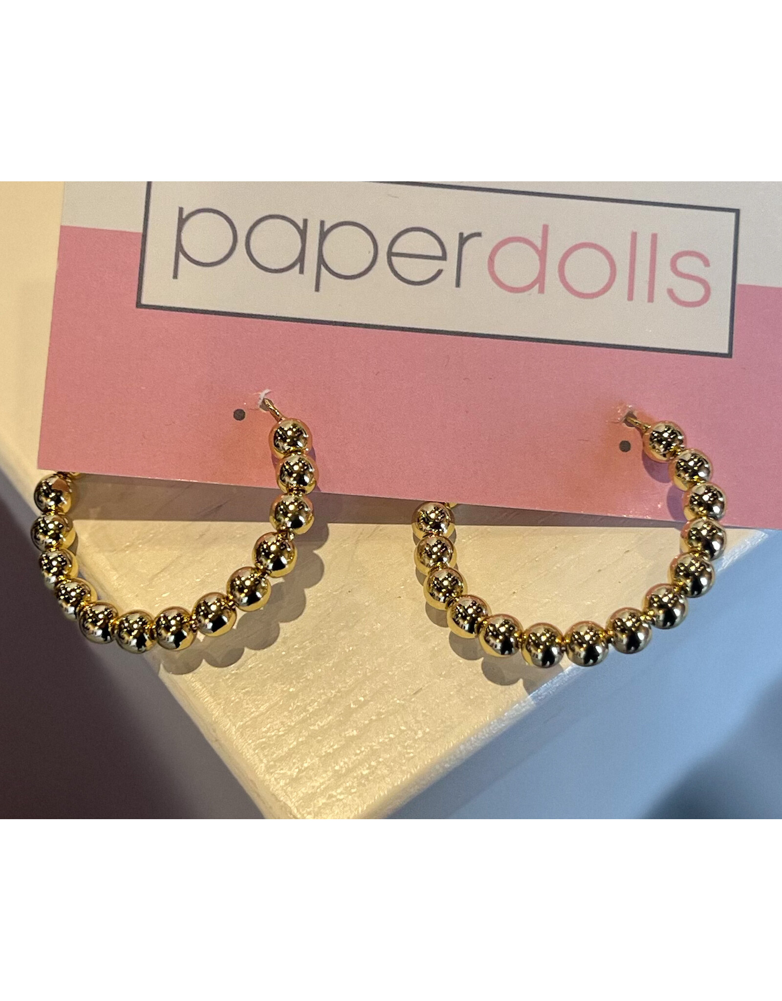 THEIA BEADED HOOPS