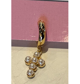 BROOKS DROP CROSS EARRING