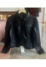 HUBBELL FAUX LEATHER JACKET