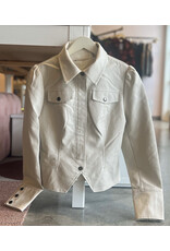 HUBBELL FAUX LEATHER JACKET
