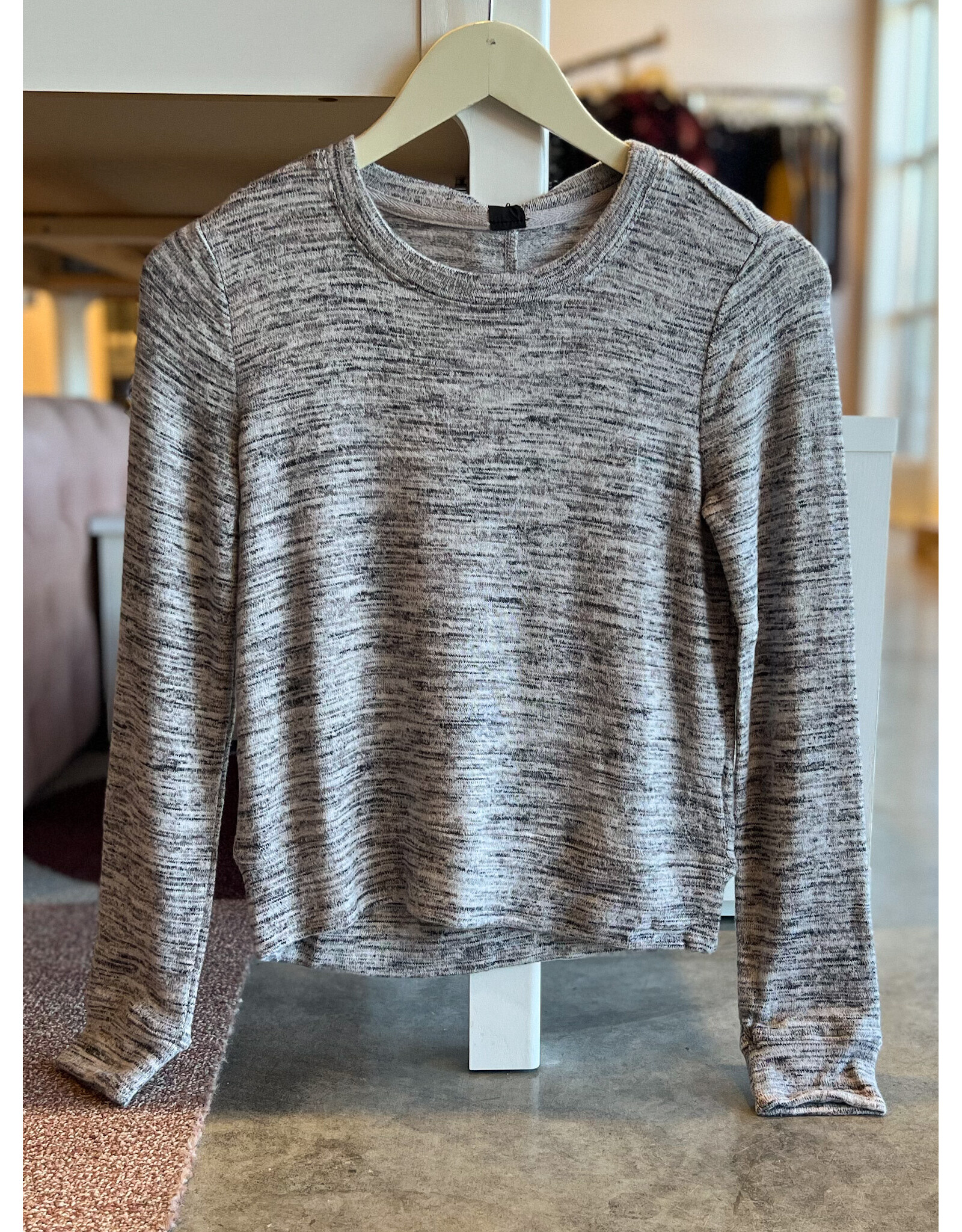 HALSTEN RIB CREWNECK PULLOVER TOP