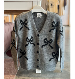 MOLLY BRACKEN HARVA BOW DETAIL CARDIGAN