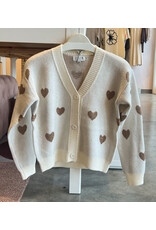 MOLLY BRACKEN HADIA HEART CARDIGAN