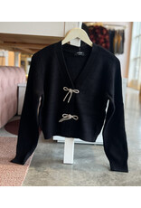OTTOLIE BOW DETAIL CARDIGAN