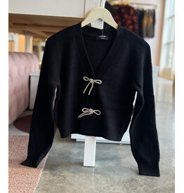 OTTOLIE BOW DETAIL CARDIGAN