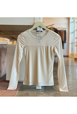 SANCTUARY SPARKLE MESH CREW TEE